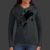 Ladies 100% Ring Spun Cotton Long Sleeve Hooded T Shirt Thumbnail