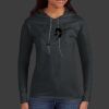 Ladies 100% Ring Spun Cotton Long Sleeve Hooded T Shirt Thumbnail