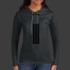 Ladies 100% Ring Spun Cotton Long Sleeve Hooded T Shirt Thumbnail