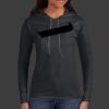 Ladies 100% Ring Spun Cotton Long Sleeve Hooded T Shirt Thumbnail