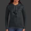 Ladies 100% Ring Spun Cotton Long Sleeve Hooded T Shirt Thumbnail