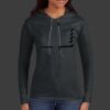 Ladies 100% Ring Spun Cotton Long Sleeve Hooded T Shirt Thumbnail