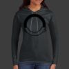 Ladies 100% Ring Spun Cotton Long Sleeve Hooded T Shirt Thumbnail