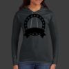 Ladies 100% Ring Spun Cotton Long Sleeve Hooded T Shirt Thumbnail