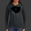 Ladies 100% Ring Spun Cotton Long Sleeve Hooded T Shirt Thumbnail