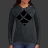 Ladies 100% Ring Spun Cotton Long Sleeve Hooded T Shirt Thumbnail