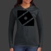 Ladies 100% Ring Spun Cotton Long Sleeve Hooded T Shirt Thumbnail