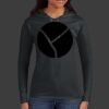 Ladies 100% Ring Spun Cotton Long Sleeve Hooded T Shirt Thumbnail