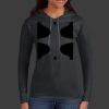 Ladies 100% Ring Spun Cotton Long Sleeve Hooded T Shirt Thumbnail
