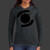 Ladies 100% Ring Spun Cotton Long Sleeve Hooded T Shirt Thumbnail