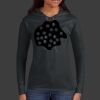 Ladies 100% Ring Spun Cotton Long Sleeve Hooded T Shirt Thumbnail