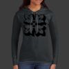 Ladies 100% Ring Spun Cotton Long Sleeve Hooded T Shirt Thumbnail