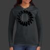 Ladies 100% Ring Spun Cotton Long Sleeve Hooded T Shirt Thumbnail