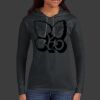 Ladies 100% Ring Spun Cotton Long Sleeve Hooded T Shirt Thumbnail