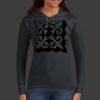 Ladies 100% Ring Spun Cotton Long Sleeve Hooded T Shirt Thumbnail