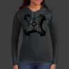 Ladies 100% Ring Spun Cotton Long Sleeve Hooded T Shirt Thumbnail