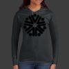Ladies 100% Ring Spun Cotton Long Sleeve Hooded T Shirt Thumbnail