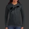 Ladies 100% Ring Spun Cotton Long Sleeve Hooded T Shirt Thumbnail