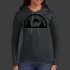 Ladies 100% Ring Spun Cotton Long Sleeve Hooded T Shirt Thumbnail