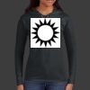 Ladies 100% Ring Spun Cotton Long Sleeve Hooded T Shirt Thumbnail