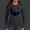 Ladies 100% Ring Spun Cotton Long Sleeve Hooded T Shirt Thumbnail