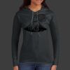 Ladies 100% Ring Spun Cotton Long Sleeve Hooded T Shirt Thumbnail