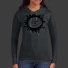 Ladies 100% Ring Spun Cotton Long Sleeve Hooded T Shirt Thumbnail