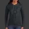 Ladies 100% Ring Spun Cotton Long Sleeve Hooded T Shirt Thumbnail