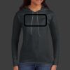 Ladies 100% Ring Spun Cotton Long Sleeve Hooded T Shirt Thumbnail