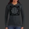 Ladies 100% Ring Spun Cotton Long Sleeve Hooded T Shirt Thumbnail