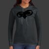 Ladies 100% Ring Spun Cotton Long Sleeve Hooded T Shirt Thumbnail