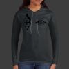 Ladies 100% Ring Spun Cotton Long Sleeve Hooded T Shirt Thumbnail