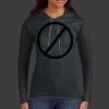 Ladies 100% Ring Spun Cotton Long Sleeve Hooded T Shirt Thumbnail