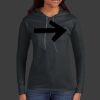 Ladies 100% Ring Spun Cotton Long Sleeve Hooded T Shirt Thumbnail