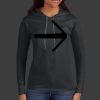 Ladies 100% Ring Spun Cotton Long Sleeve Hooded T Shirt Thumbnail