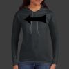 Ladies 100% Ring Spun Cotton Long Sleeve Hooded T Shirt Thumbnail