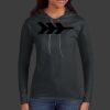 Ladies 100% Ring Spun Cotton Long Sleeve Hooded T Shirt Thumbnail