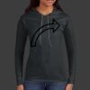 Ladies 100% Ring Spun Cotton Long Sleeve Hooded T Shirt Thumbnail