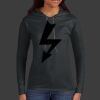Ladies 100% Ring Spun Cotton Long Sleeve Hooded T Shirt Thumbnail