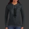Ladies 100% Ring Spun Cotton Long Sleeve Hooded T Shirt Thumbnail