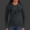 Ladies 100% Ring Spun Cotton Long Sleeve Hooded T Shirt Thumbnail