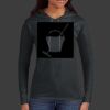 Ladies 100% Ring Spun Cotton Long Sleeve Hooded T Shirt Thumbnail