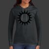 Ladies 100% Ring Spun Cotton Long Sleeve Hooded T Shirt Thumbnail