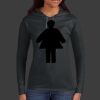 Ladies 100% Ring Spun Cotton Long Sleeve Hooded T Shirt Thumbnail