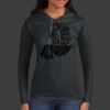 Ladies 100% Ring Spun Cotton Long Sleeve Hooded T Shirt Thumbnail