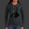 Ladies 100% Ring Spun Cotton Long Sleeve Hooded T Shirt Thumbnail