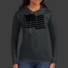 Ladies 100% Ring Spun Cotton Long Sleeve Hooded T Shirt Thumbnail