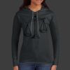 Ladies 100% Ring Spun Cotton Long Sleeve Hooded T Shirt Thumbnail