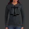 Ladies 100% Ring Spun Cotton Long Sleeve Hooded T Shirt Thumbnail