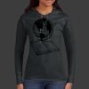 Ladies 100% Ring Spun Cotton Long Sleeve Hooded T Shirt Thumbnail